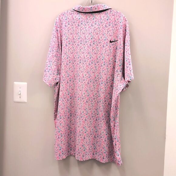 Nike Dri-fit Tour Golf Polo Pink Camo Print Sz XXL - Picture 4 of 8